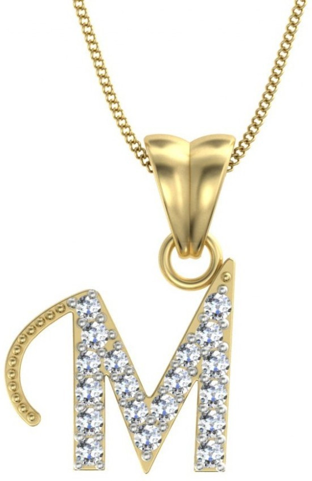 Gold-plated Diamond Metal Pendant 