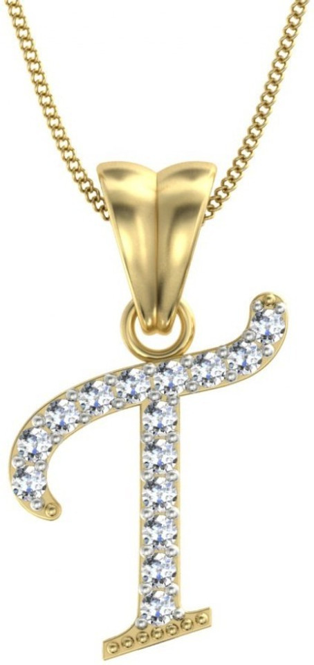 Gold-plated Diamond Metal Pendant 