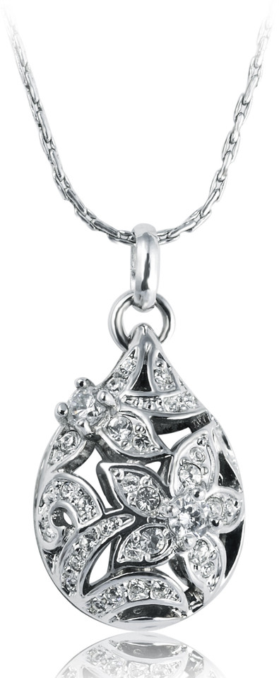 INFINITY Kavita Rhodium Crystal Brass 