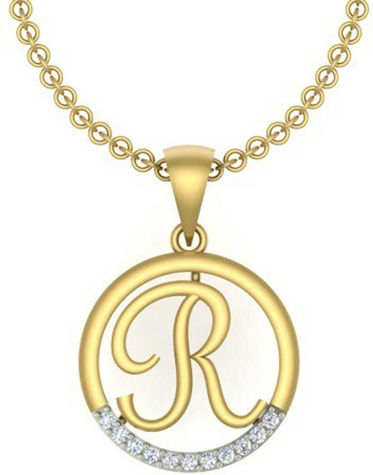 Cubic Zirconia Brass Pendant 