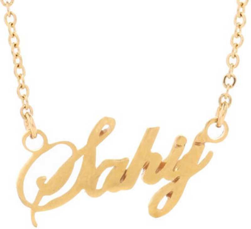 Orosilber Gold Plated Personalized Name Necklace Brass Pendant Price In India Buy Orosilber Gold Plated Personalized Name Necklace Brass Pendant Online At Best Prices In India Flipkart Com