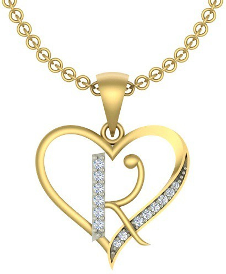 Cubic Zirconia Brass Pendant 