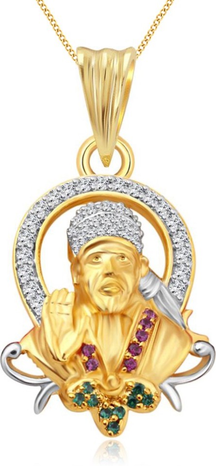 sai baba diamond pendant