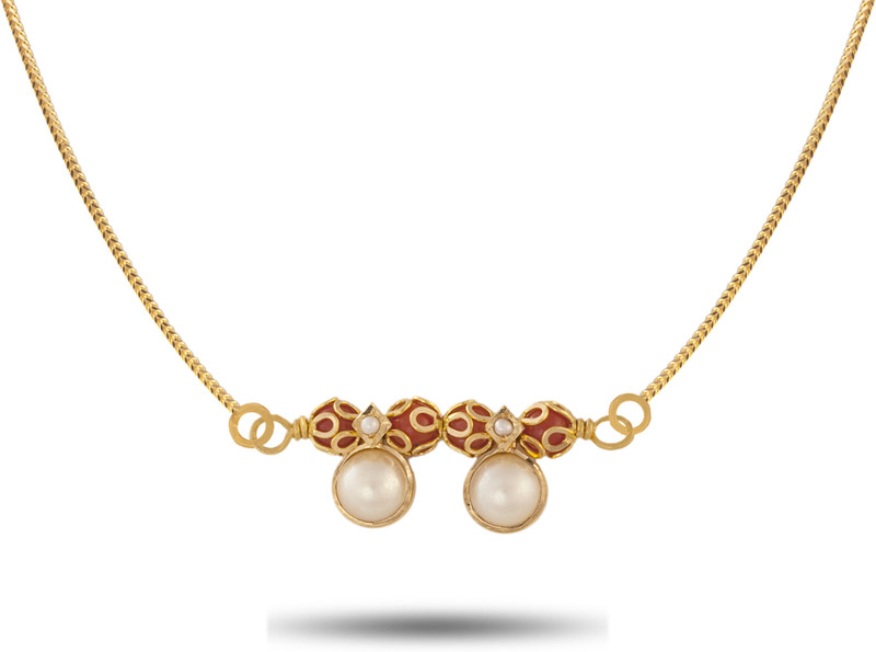 P.N.Gadgil Jewellers Pearl Yellow Gold 