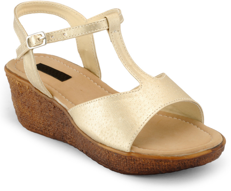 gold wedges payless