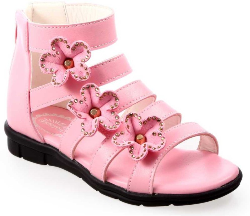 pink baby sandals