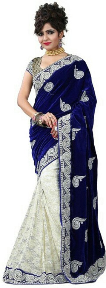 velvet saree flipkart