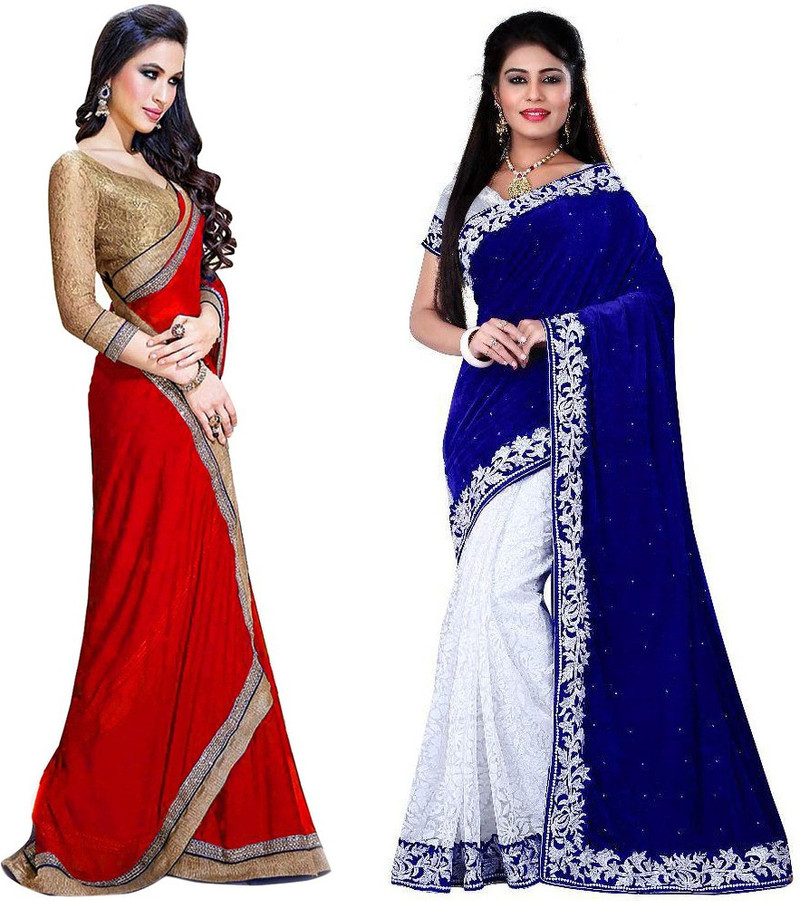 velvet saree flipkart