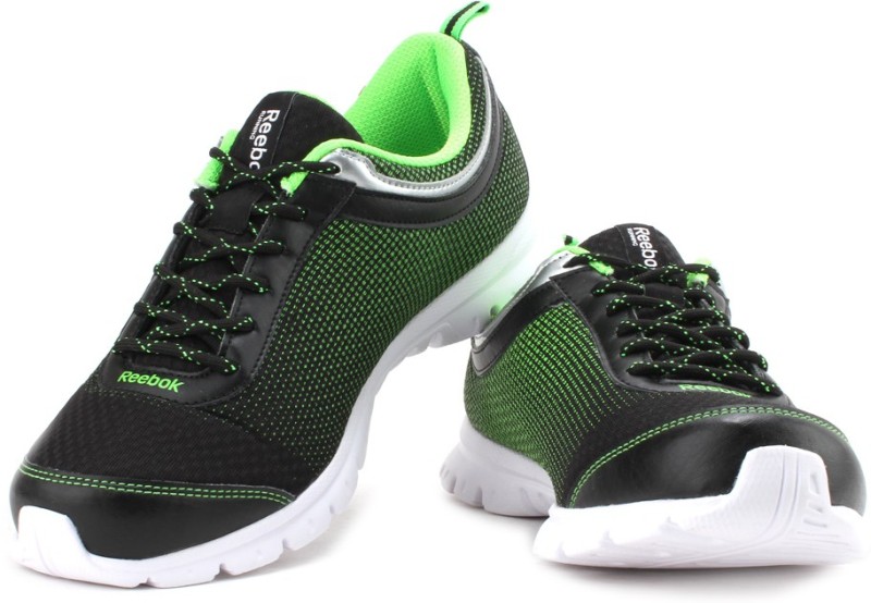 reebok running shoes green