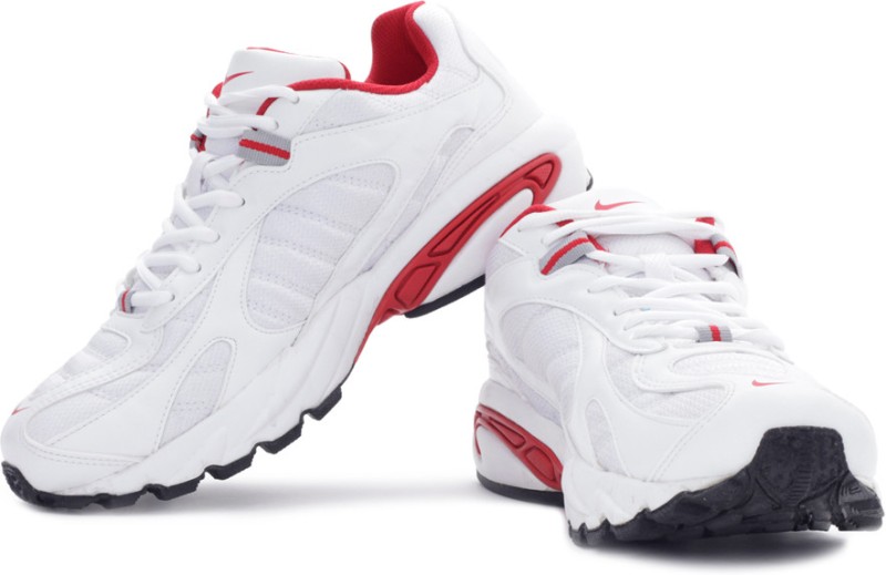 red and white nike shoes mens