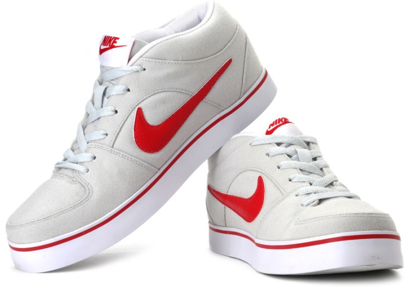 nike white ankle sneakers