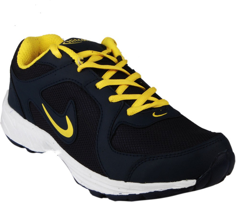 yellow and navy blue shoes