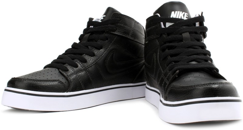 nike black high ankle sneakers