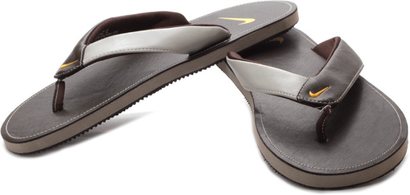 nike brown thong flip flop