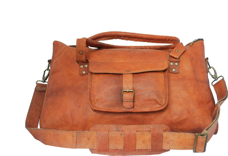 rustic town leather duffle