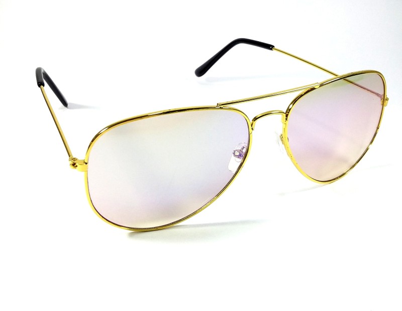 WHOLESALE LOT OF 12 GOLD CLEAR LENS AVIATOR PILOT WIRE COP FRAME SUNGLASSES 