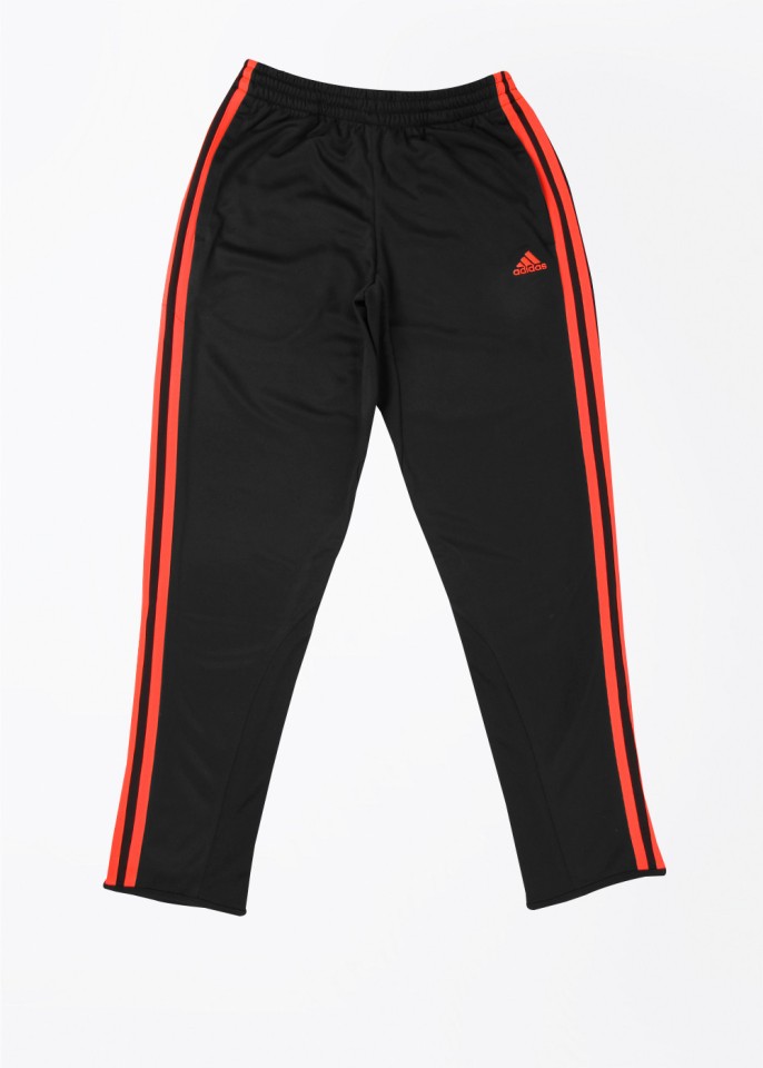 black and orange adidas pants