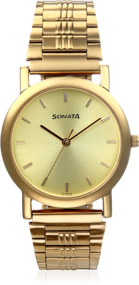 sonata golden watch price