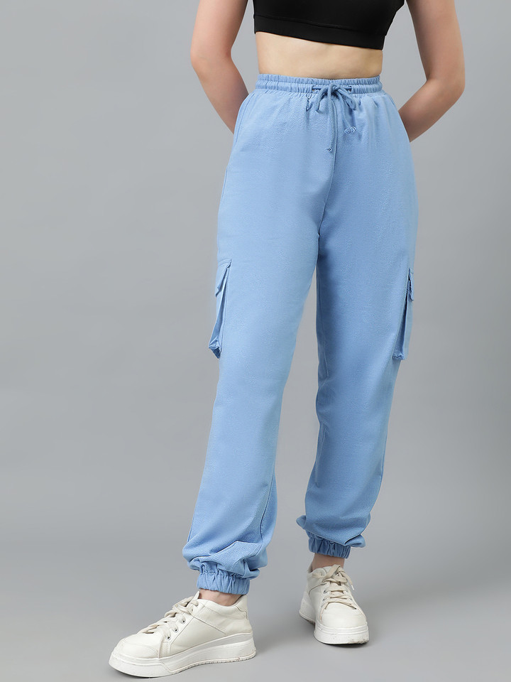 KOTTY Solid Women Light Blue Track Pants - Buy KOTTY Solid Women Light Blue Track Pants Online at Best Prices in India | Flipkart.com