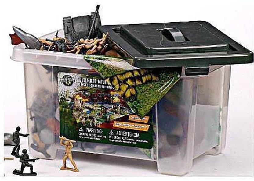 True Heroes Ultimate Military Playset 100 Piece Set With Storage