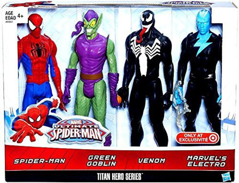 marvel spiderman titan hero series 6 pack