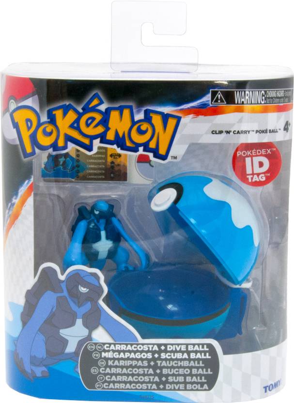 pokemon action figure flipkart Poke  Pokemon  Carracosta Dive Ball Ball Carry n and Clip