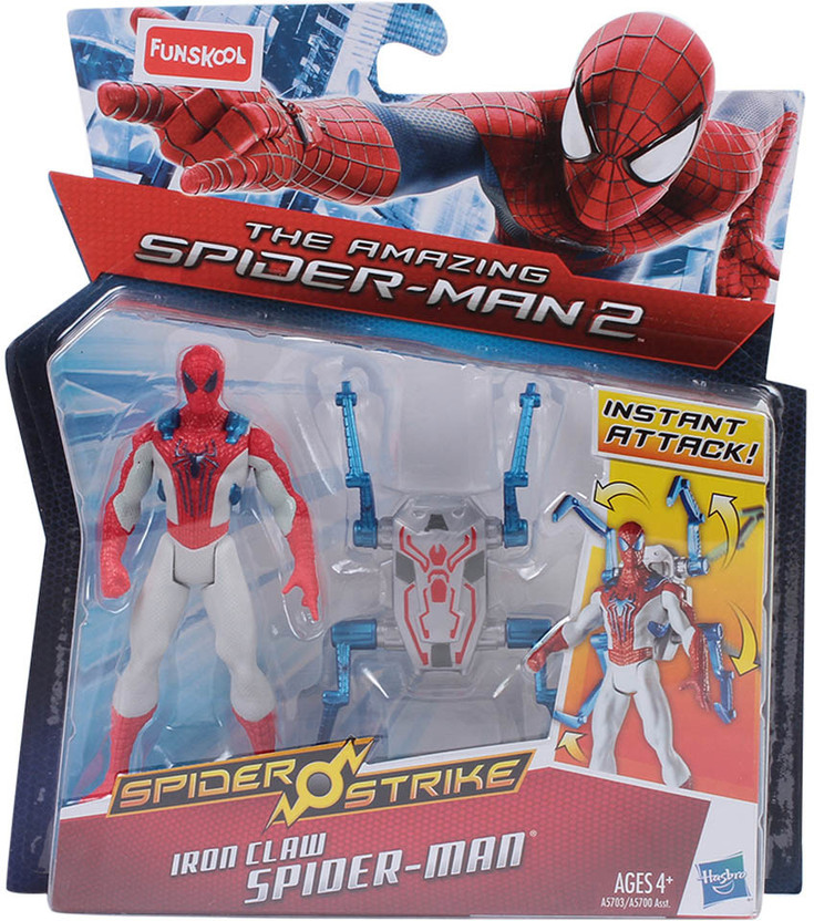 The Amazing Spider-Man 2 Spider Strike Spider-Man Iron Claw Hasbro A5703 nouveau