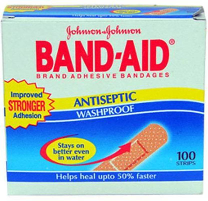 BANDAID Antiseptic Washproof 100 Strips & 30 Strips Wash Proof Free