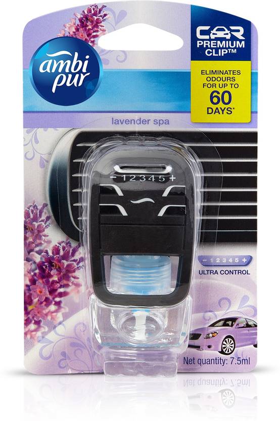 Ambi Pur Car Lavender Spa Air Freshener Starter Price in India - Buy