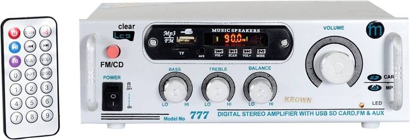 Krown 4 Channel Stereo Home Theater Amp With Fm Usb Audio