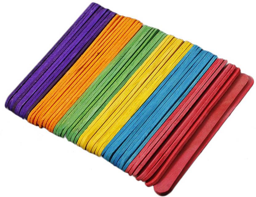 SNB Popsicle Stick Ice Cream Cake Diy Handicraft Art Kid Assorted Color SNB Popsicle Stick Ice Cream Cake Diy Handicraft Art Kid Assorted Color