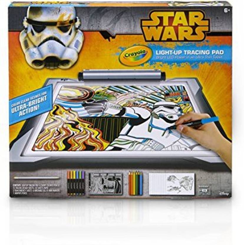 crayola star wars light up tracing pad star wars light up tracing