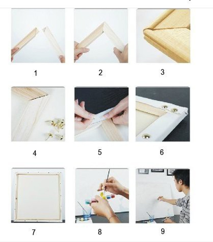 40x50cm Solid Wooden Frame Diy Oil Painting By Numbers Kits With
