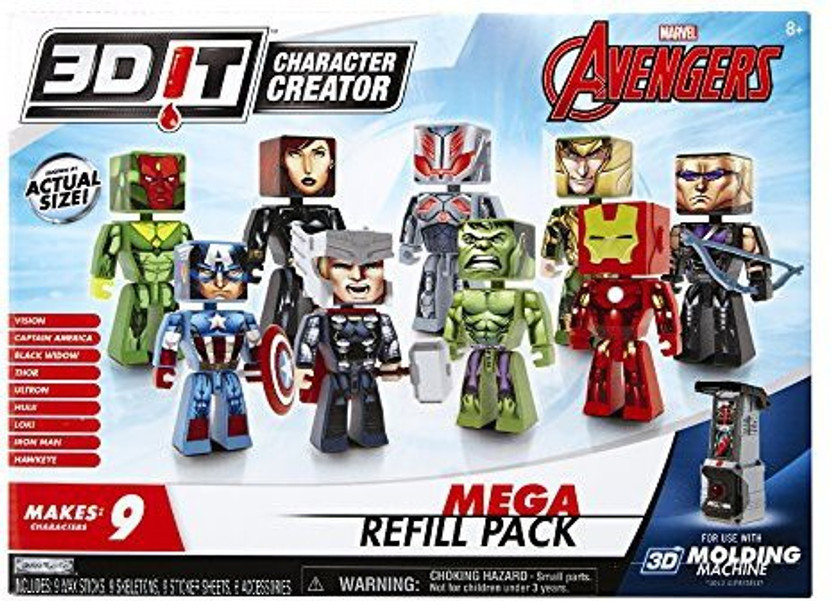 3d It Character Creator Original Heroes Refill Pack Molding
