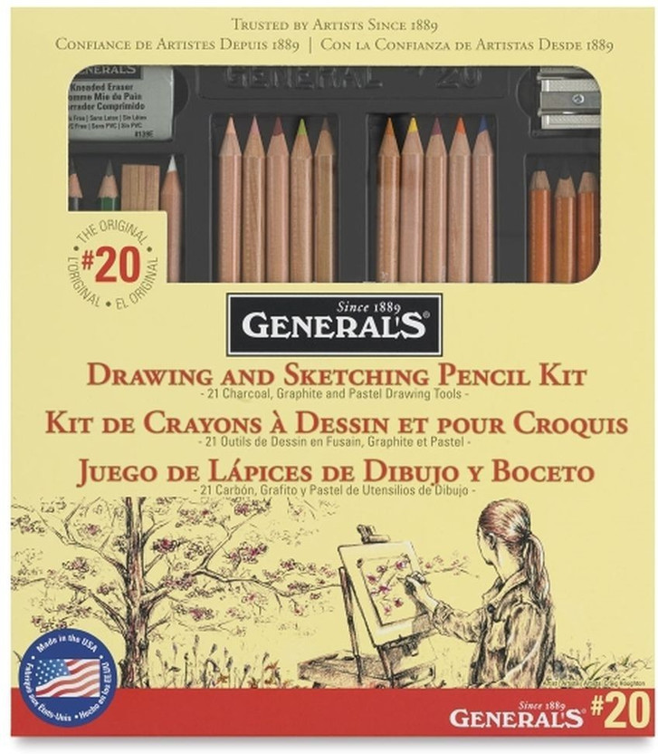 Graphite Charcoal 21 Royal Essentials Sketching Pencil Set Art