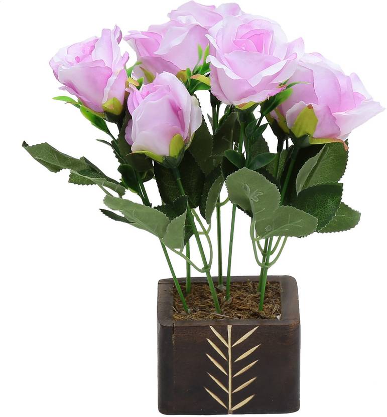 Random Wild Artificial Plant with Pot 23 cm, Multicolor