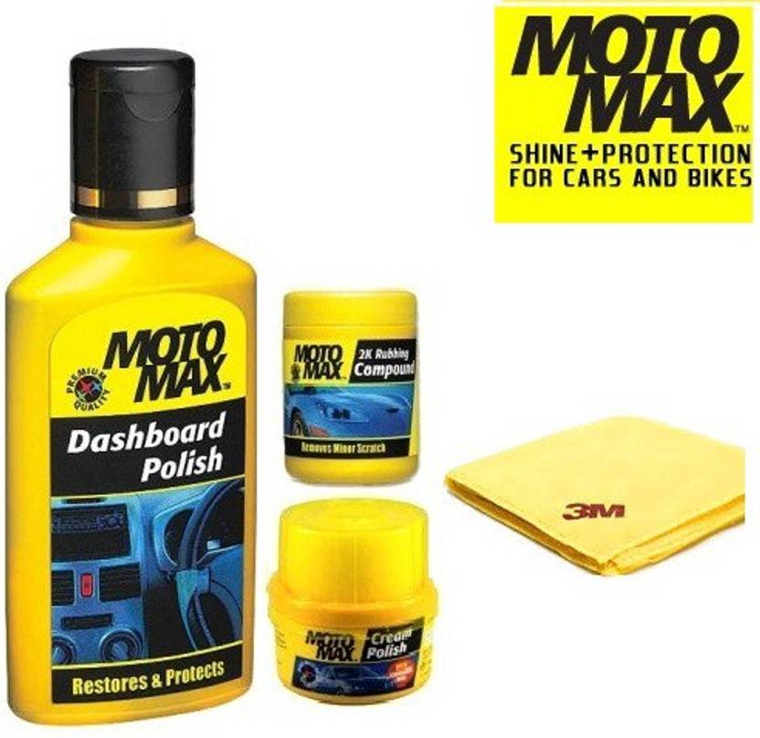 Motomax Dashboard Polish 2k Rubbing Compound Car Cream Polish