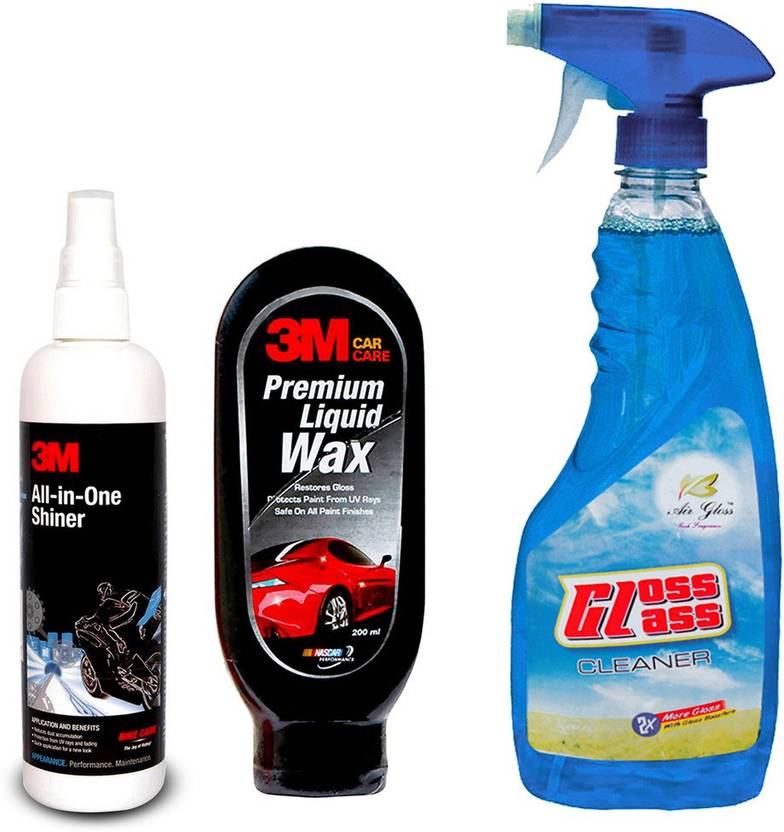 3M 1Pcs 3M Car All in one Shiner 250 ml. & 3M Car Premium Liquid Wax