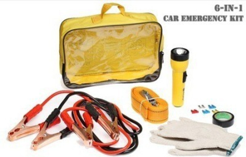 KOZDIKO 6 in 1 Emergency Tool Kit With Torch Camping & Hiking Combo