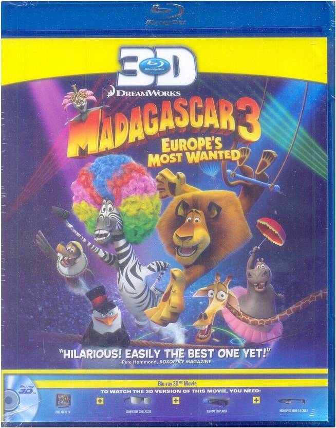 Madagascar 3 Europe S Most Wanted 3d Price In India Buy