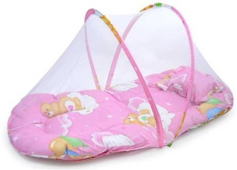 Blossoms Portable Folding Baby Bed With Mosquito Net Baby Mat With