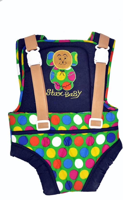 Jhankhi Baby Carrier Kangaroo Belt Sleeping Bag Dotted (Green) Ba...