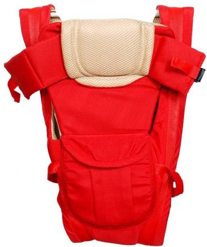 CHINMAY KIDS RED STRONG BELT 4 IN 1 POSITION Baby Carrier (Red, Multicolor) 