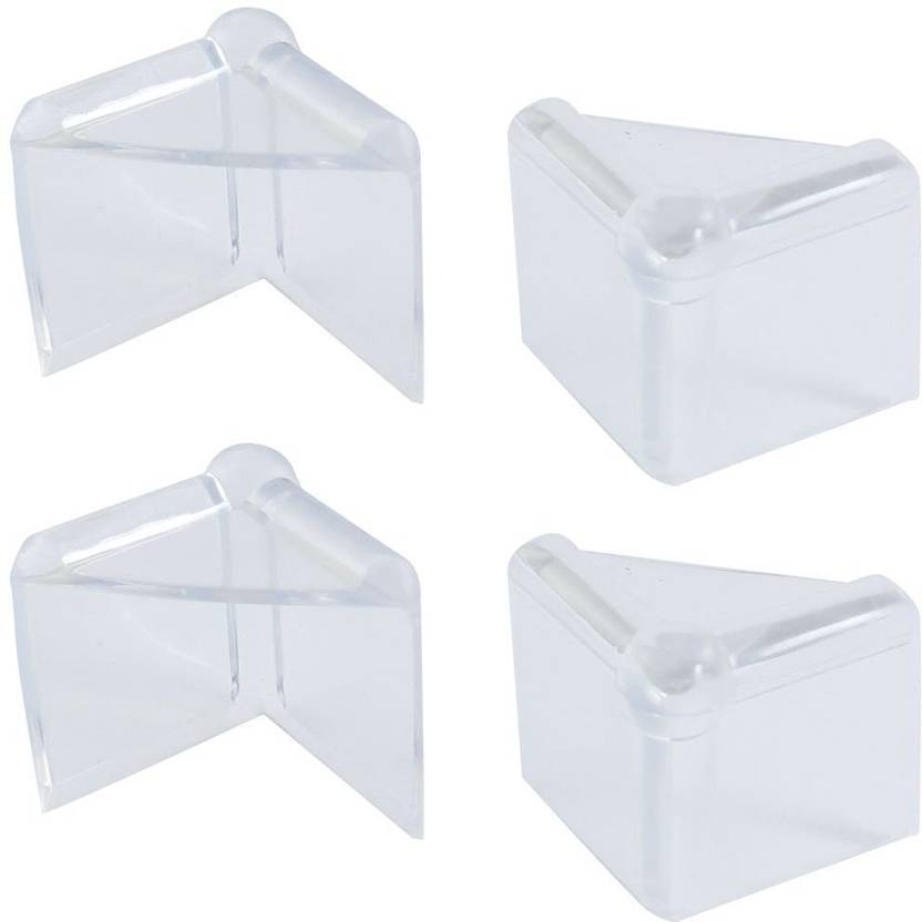 Shrih 4 Pcs Of Children Safety Flexible Clear Plastic Corner Shrih 4 Pcs Of Children Safety Flexible Clear Plastic Corner Protector Guard Cushion Transpa