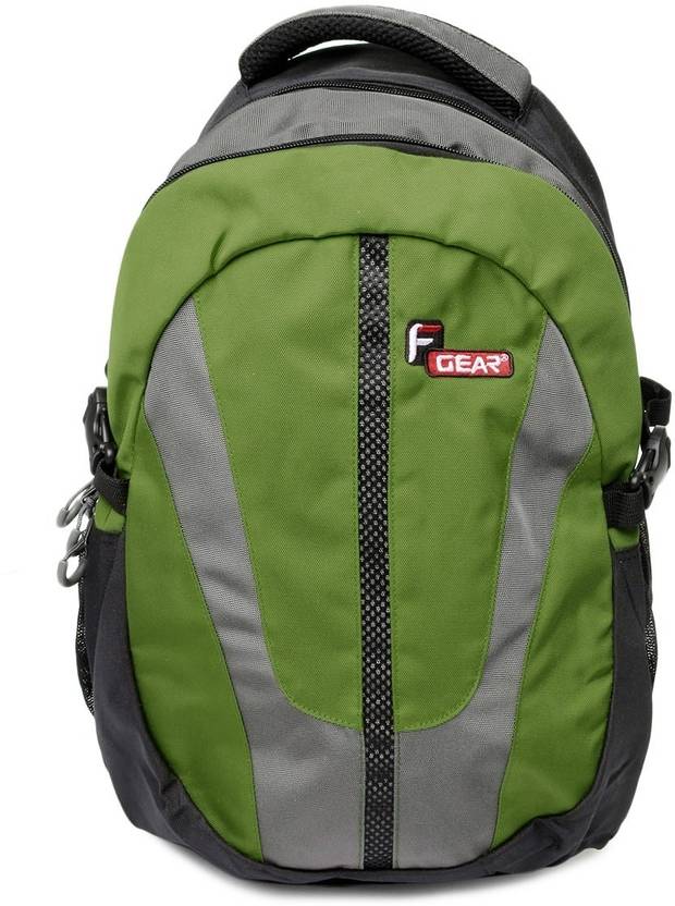 F GEAR Bangkok 20 L Free Size Laptop Backpack Black & Green Price in