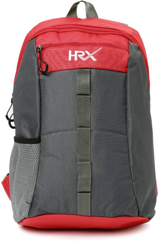 HRX by Hrithik Roshan Premium 2.2 L Backpack (Grey, Red) from Flipkart at Rs. 564 only