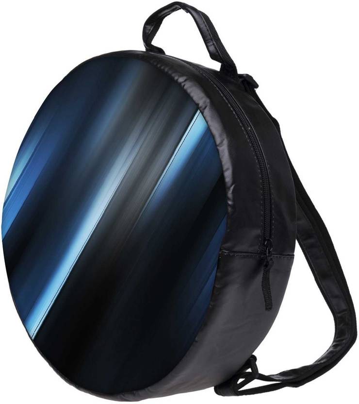 SNOOGG Blue And Grey Rays Bookbag Rounded Backpack Boys