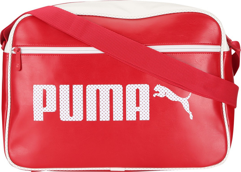 red puma messenger bag