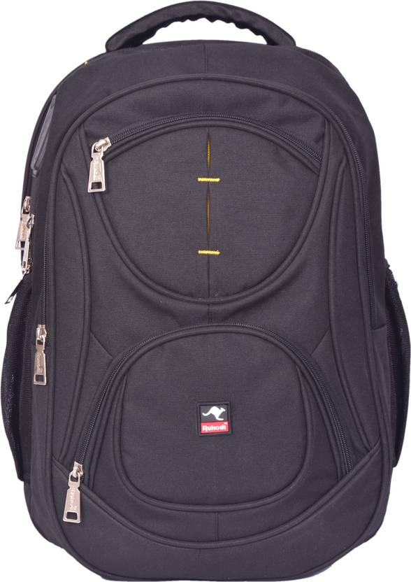 Rukadi Bags Black College Bag Waterproof School Bag