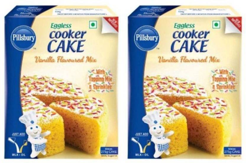 Pillsbury Eggless Cooker Cake Mix Vanilla Pack Of 2 Baking